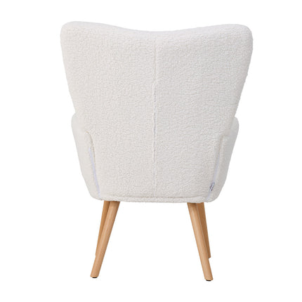 Modern Sherpa Fleece Leisure Chair