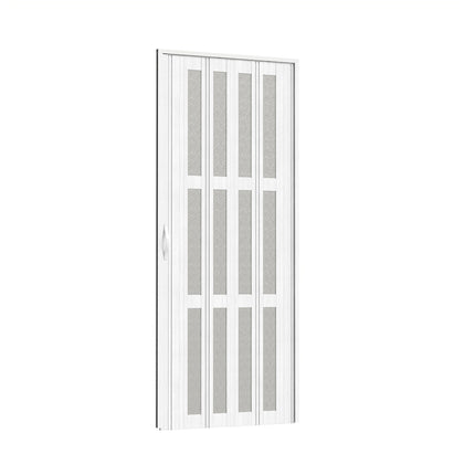 PVC Accordion-style Folding Door with Frosted Design