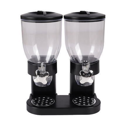 Black Modern Food Dispenser Cereal Containers Storage Dispenser