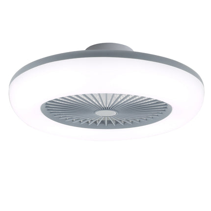 5 Blades LED Light Ceiling Fan Adjustable 3 Speed Dimmable APP Remote Controlled Grey