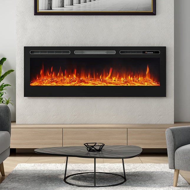 40 Inch Recessed/Wall Mounted Linear Electric Fireplace