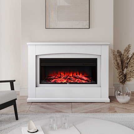 122cm Electric Fireplace and Surround with Remote Control