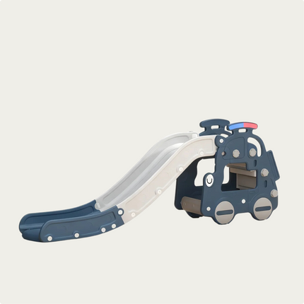 Blue Plastic Climber and Slide Set for Toddler