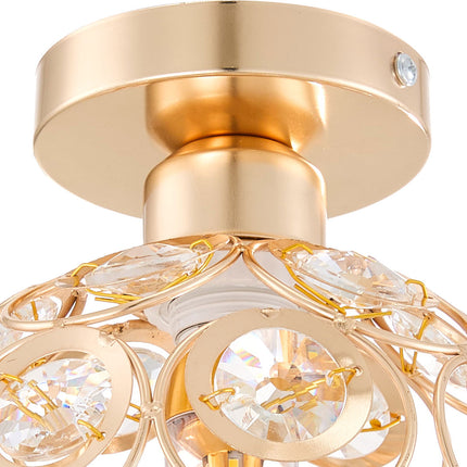E27 Modern Crystal Ceiling Light