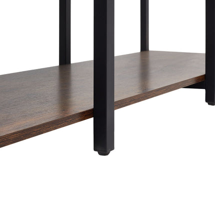 Large Freestanding Clothing Rack with Storage Shelves