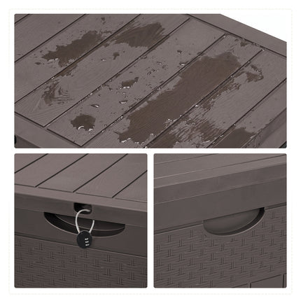 126L PP Garden Storage Box with Combination Padlock