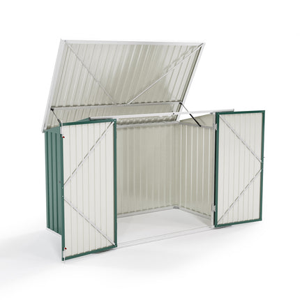 Heavy Duty Steel Bicycle Storage Shed 210 x 105 x 130cm
