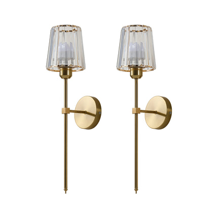 Set of 2 Rechargeable Wall Lamps with Remote Controls & 7 RGB Colours