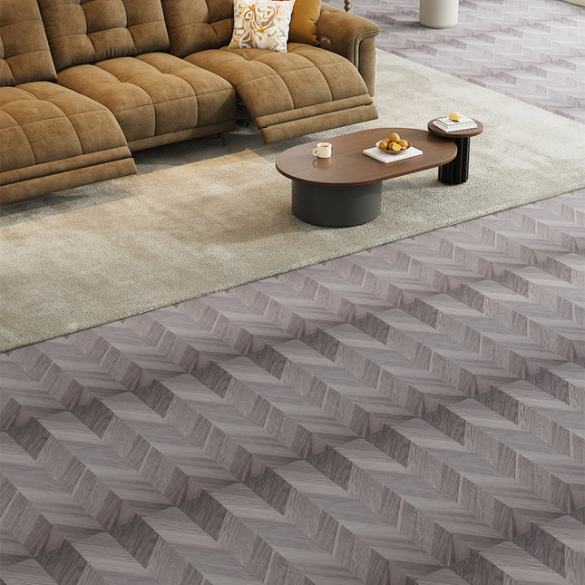 36Pcs Chevron Self-Adhesive PVC Flooring Planks