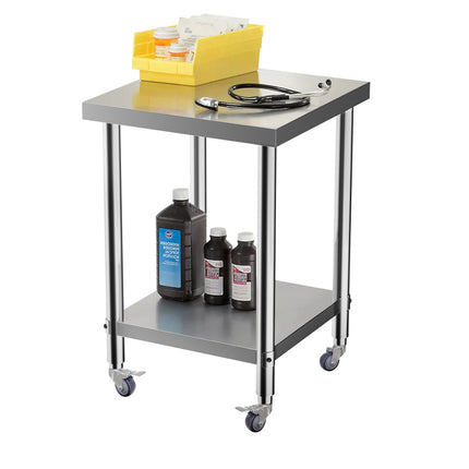 60CM Stainless Steel Working Table with Lower Layer