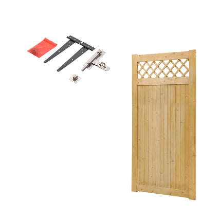 Diyspace Rhombus Garden Wood Fence Gate
