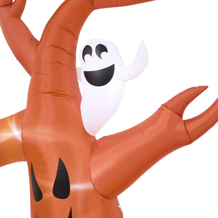 7FT Halloween Inflatable Dead Tree with Ghosts and Pumpkins