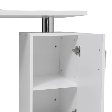 Rolling Manicure Table Salon Station with Storage