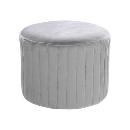 Upholstered Footstool with Anti-slip Foot Pads