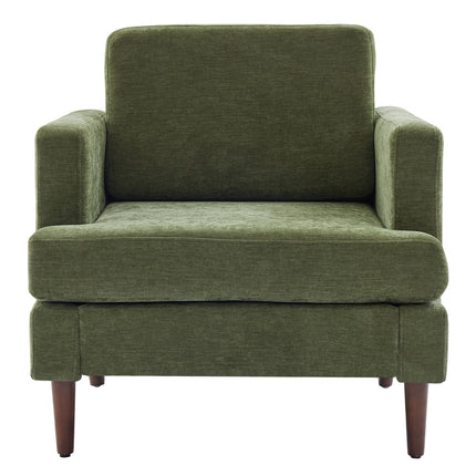 Mid-Century Green Single Sofa Armchair