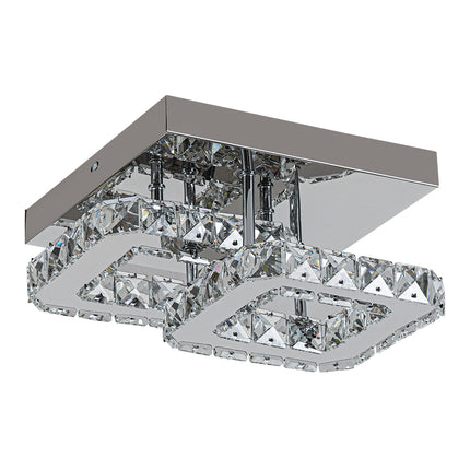 Double Tier Square Crystal Celling Light