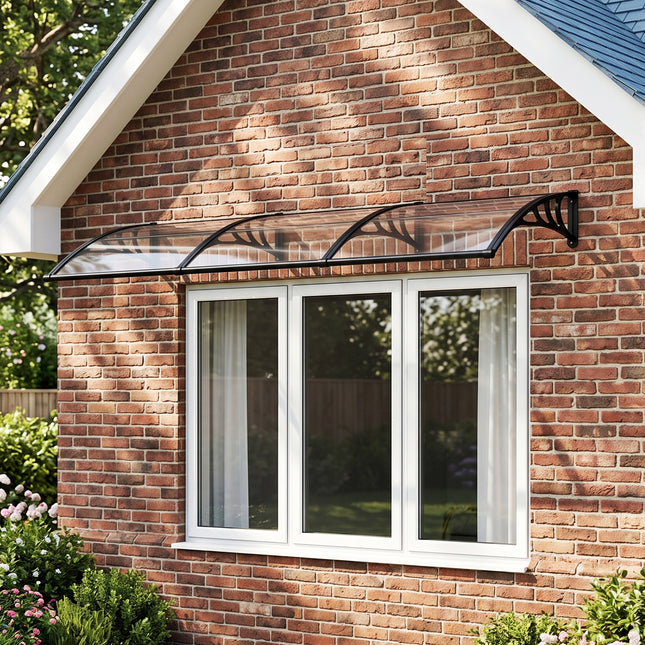 Outdoor Door Canopy Window Awning with Drainage Channel