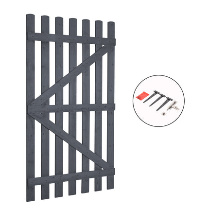 150cm H Garden Wood Fence Gate with Latch