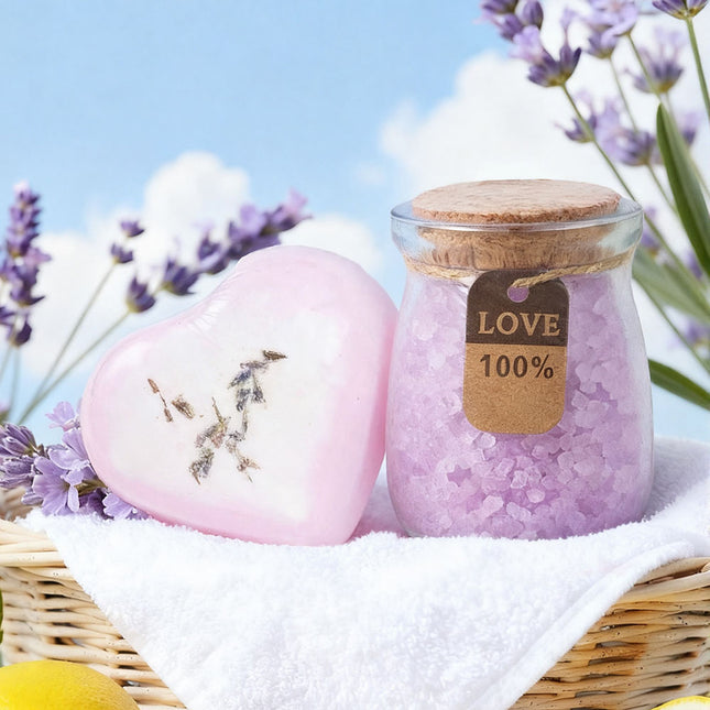 Lavender-Scented Spa Bath Gift Set