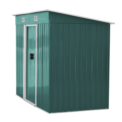 4x8FT Metal Pent Roof Garden Tool Shed
