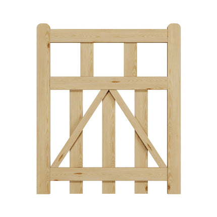 2.5x3ft Outdoor Wooden Garden Gate Fence Door