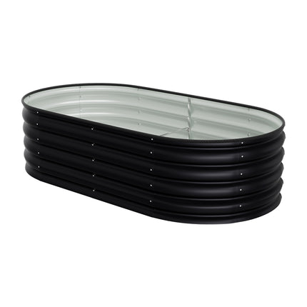 Oval-Shaped Galvanised Steel Raised Garden Bed