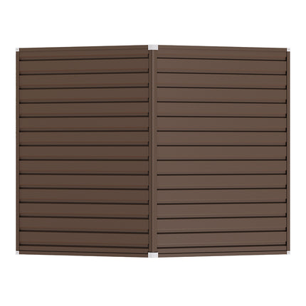 Outdoor Galvanized Steel Tawny Storage Shed