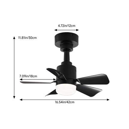 Elegant LED Ceiling Fan Light with 5 Blades