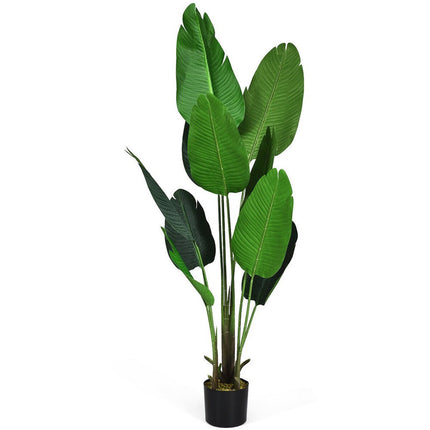 160cm Tall Artificial Banana Leaf Tree Faux Large Plants in Pot