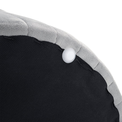 Upholstered Footstool with Anti-slip Foot Pads
