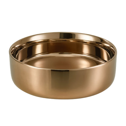 Round Ceramic Countertop Washbasin Vessel Sink