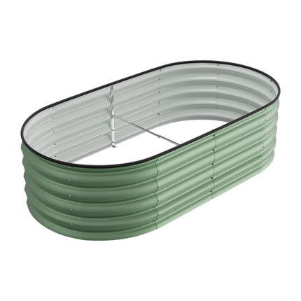 Oval-Shaped Galvanised Steel Raised Garden Bed