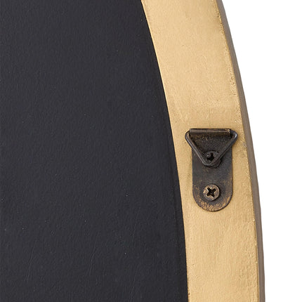 Gold Oval Decorative Vanity Mirror with Carved Frame