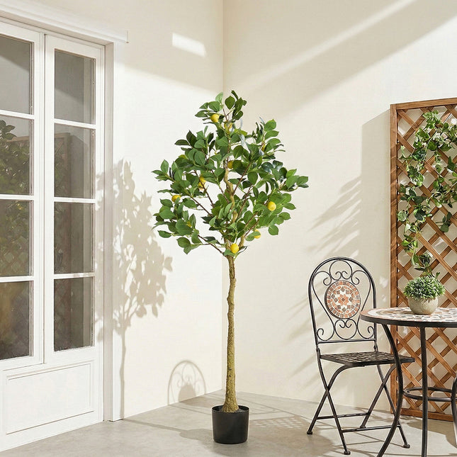 Artificial Lemon Tree Potted Plant Home Decoration