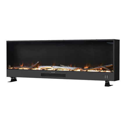 Recessed Electric Fireplace with Remote Control