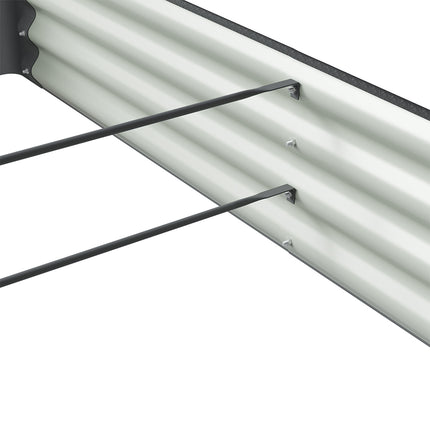 Rectangular Galvanized Steel Raised Garden Bed 180cm x 120cm