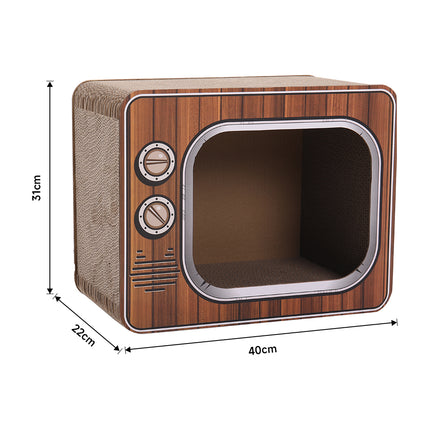 Pets Mood TV Shape Cat Scratcher House Bed