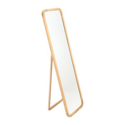155cm Wooden Frame Full Length Mirror with Stand