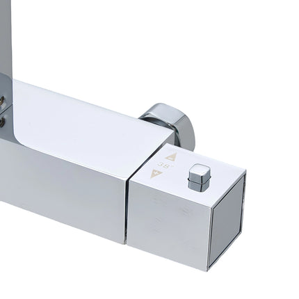 Chrome-Plated Bathroom Thermostatic Shower Mixer Set
