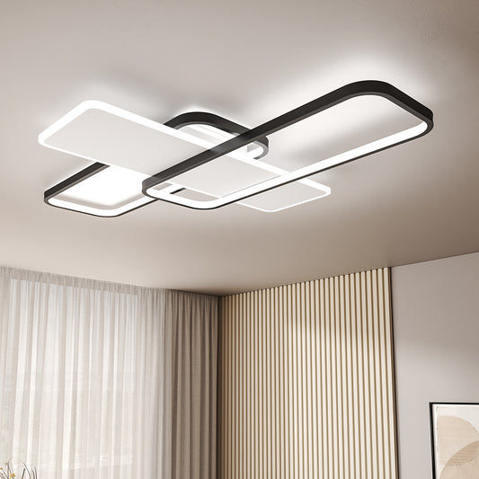 Rectangular LED Modern Ceiling Light White Light Large 110x70
