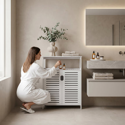 80cm H Modern Freestanding Bathroom Storage Cabinet