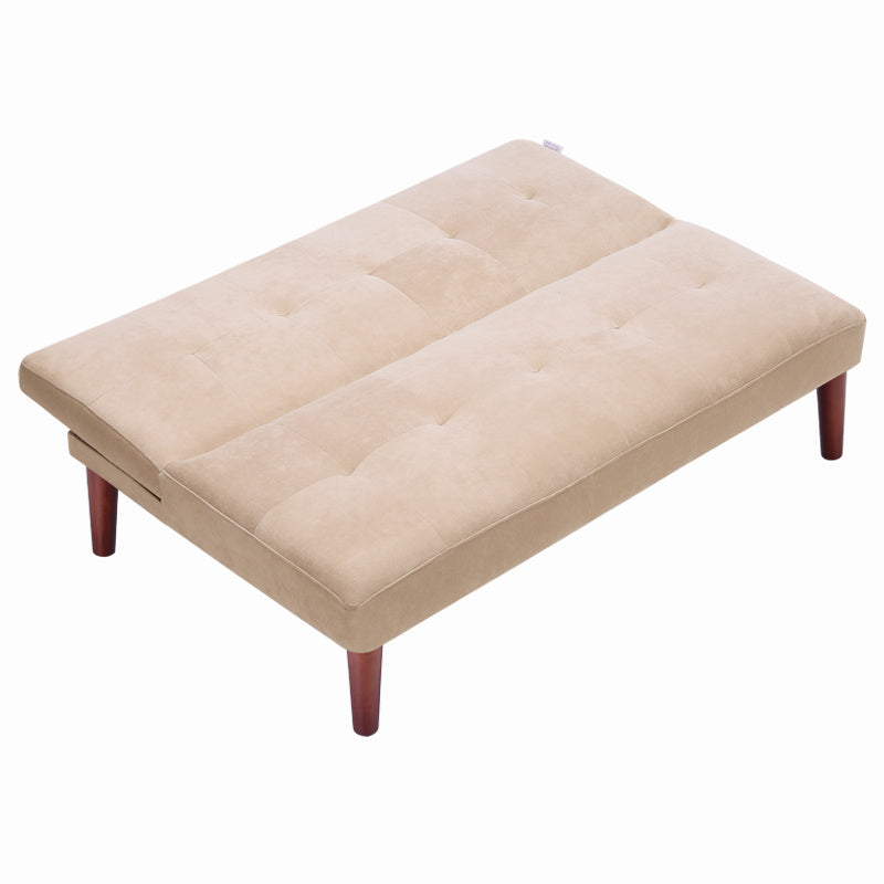 Fabric Upholstered 2 Seater Baby Sofa Bed Beige