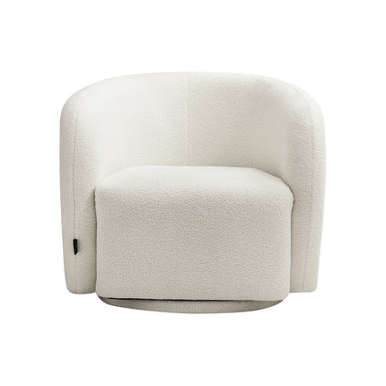 Teddy Fleece Upholstered Swivel Accent Chair