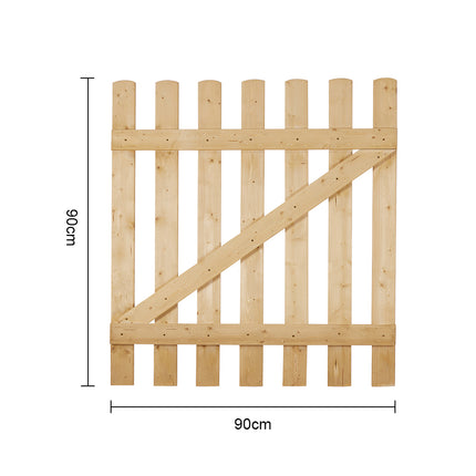 Garden Wood Fence Gate with Latch 90cm x 90cm