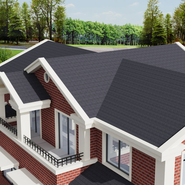 18Pcs/Pack 3-Tab Asphalt Shingles Rectangular Houses Shed Roofing Tiles