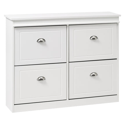 2-Tier Flip Down Shoe Bench Cabinet