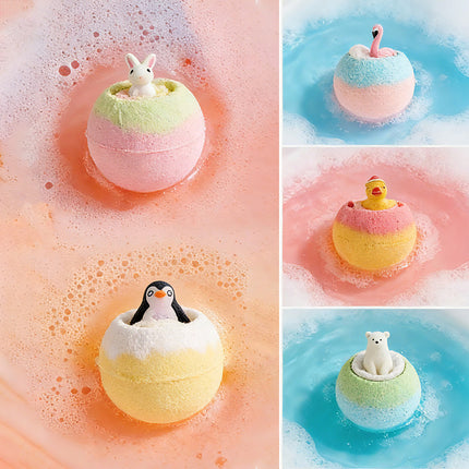 6pcs Fizzy Bubble Bath Bombs Set with Toys for Kids