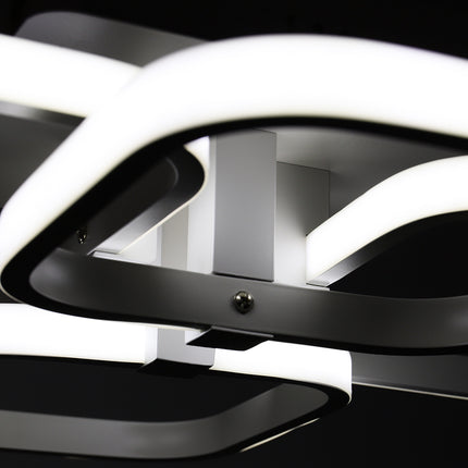 Square LED Ceiling Light Chandelier Lamp Cool White Light 4 Head