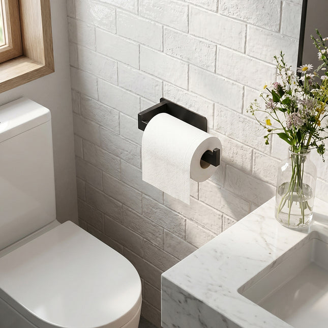 4pcs Self Adhesive Stainless Steel Bathroom Hardware Set