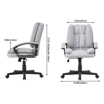 Swivel & Height Adjustable Office Chair with High Back